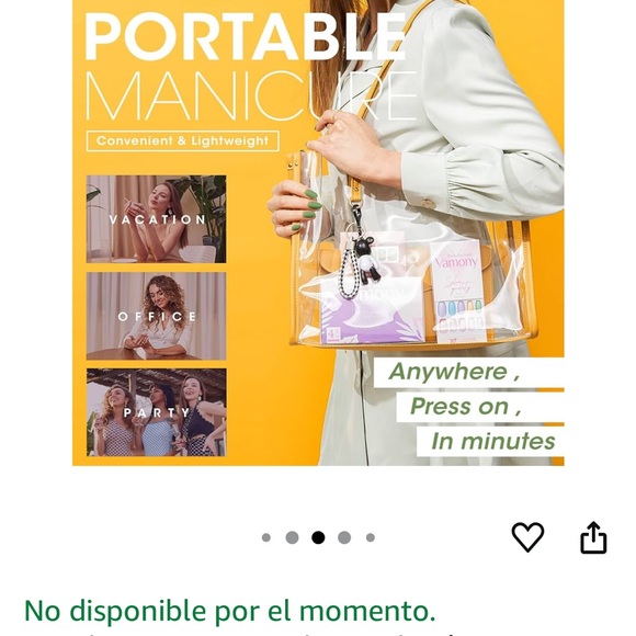 Press On Nails - Black and Cream - Picture 7 of 8